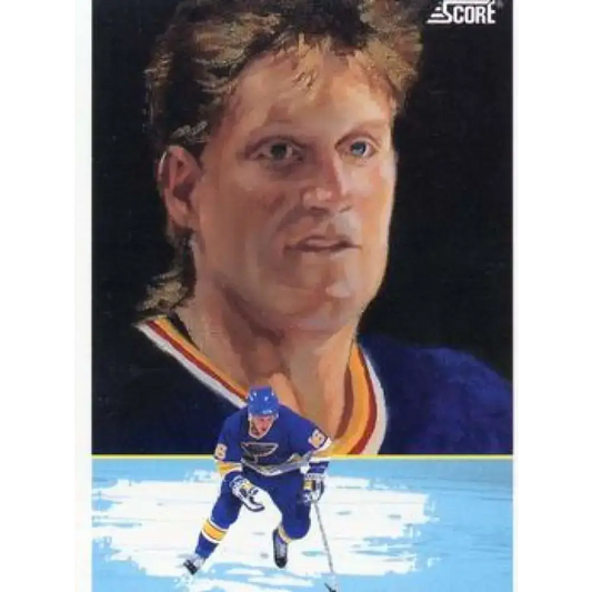 1991-92 Score American #347 Brett Hull NM-MT St. Louis Blues Hockey Card