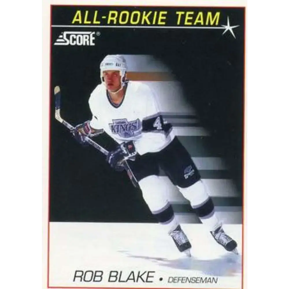 1991-92 Score American #349 Rob Blake NM-MT Los Angeles Kings Hockey Card - Hockey Card Single