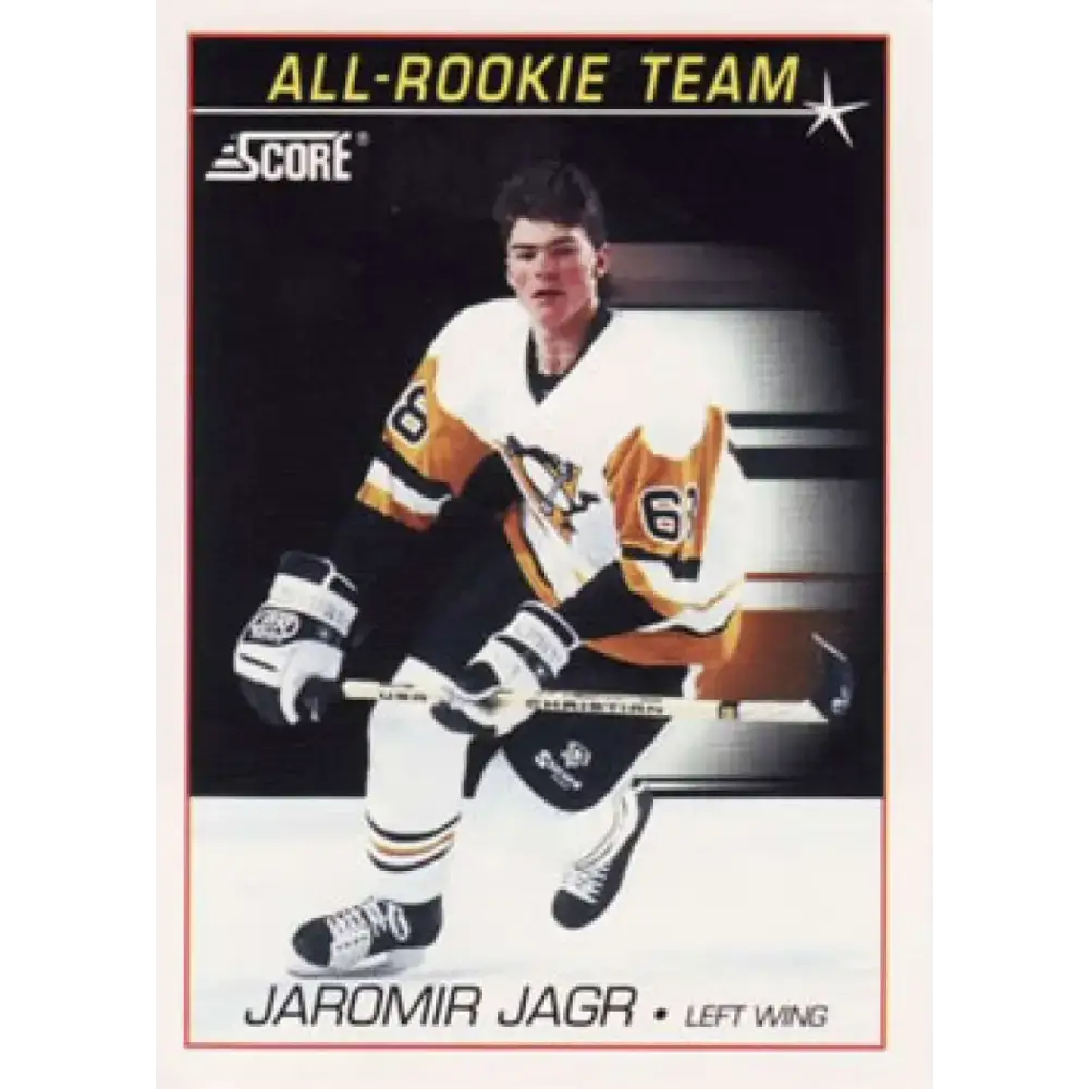 1991-92 Score American #351 Jaromir Jagr NM-MT Pittsburgh Penguins Hockey Card - Hockey Card Single