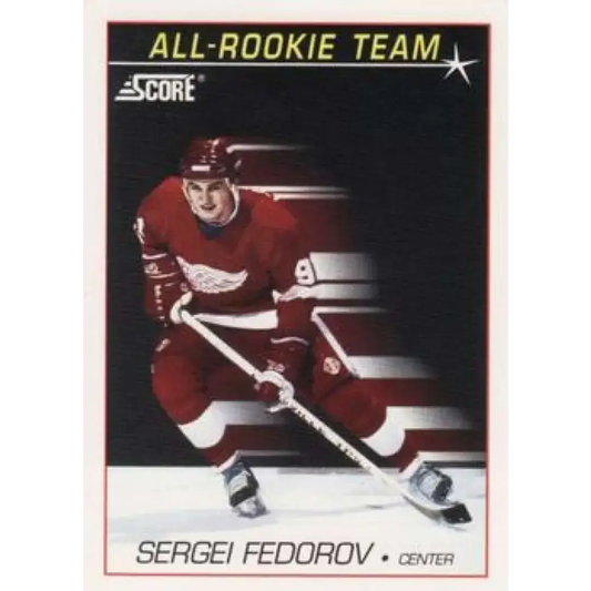 1991-92 Score American #352 Sergei Fedorov NM-MT Detroit Red Wings Hockey Card