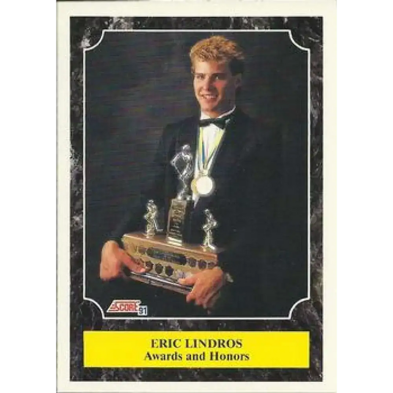 1991-92 Score American #355 Eric Lindros NM-MT Hockey Card - Hockey Card Single