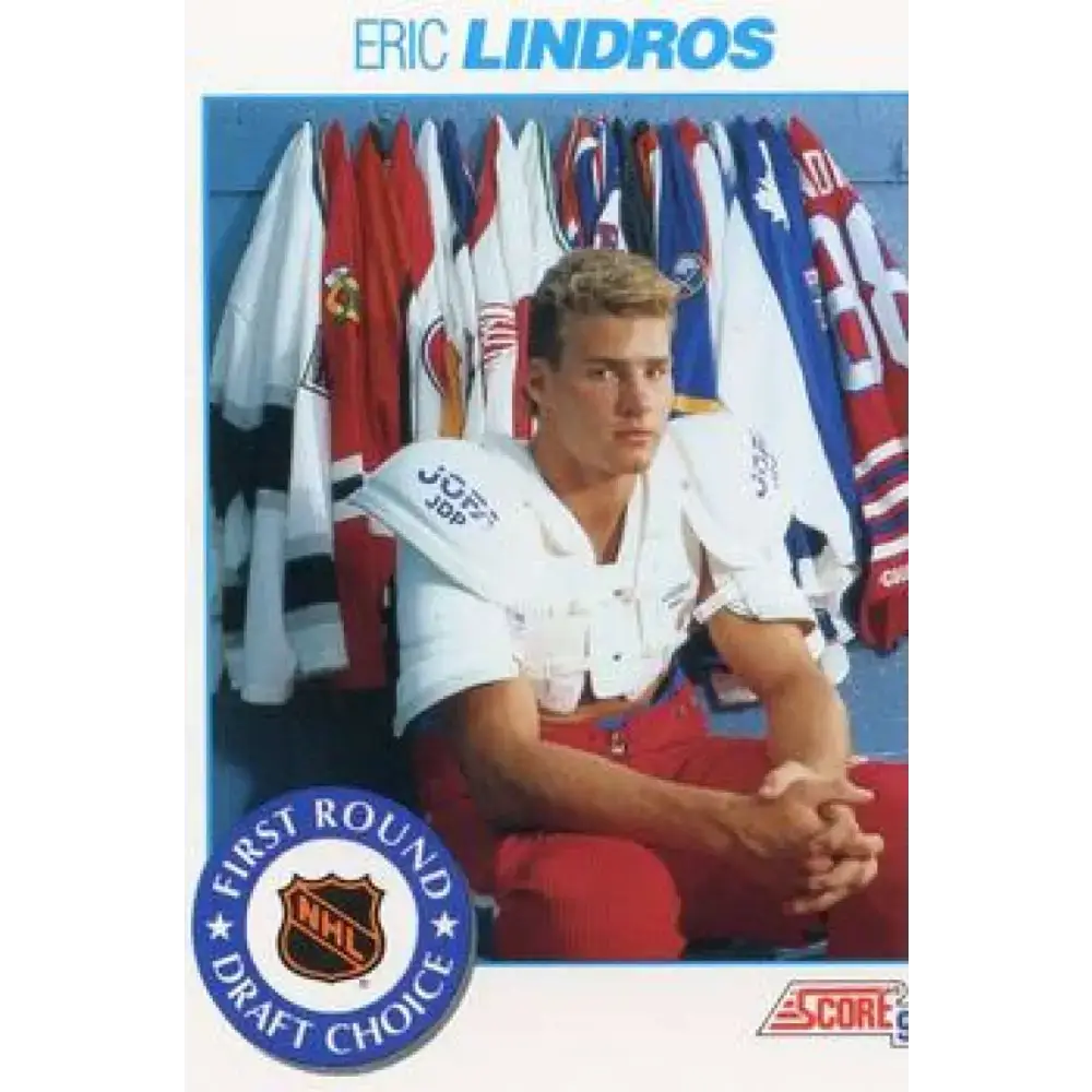 1991-92 Score American #356 Eric Lindros NM-MT Hockey Card - Hockey Card Single