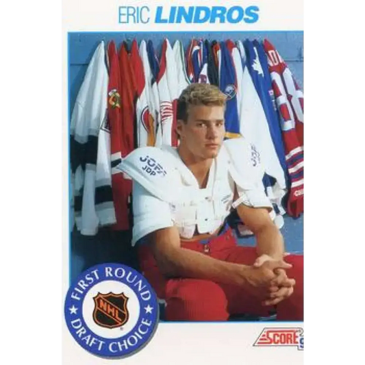 1991-92 Score American #356 Eric Lindros NM-MT Hockey Card - Hockey Card Single