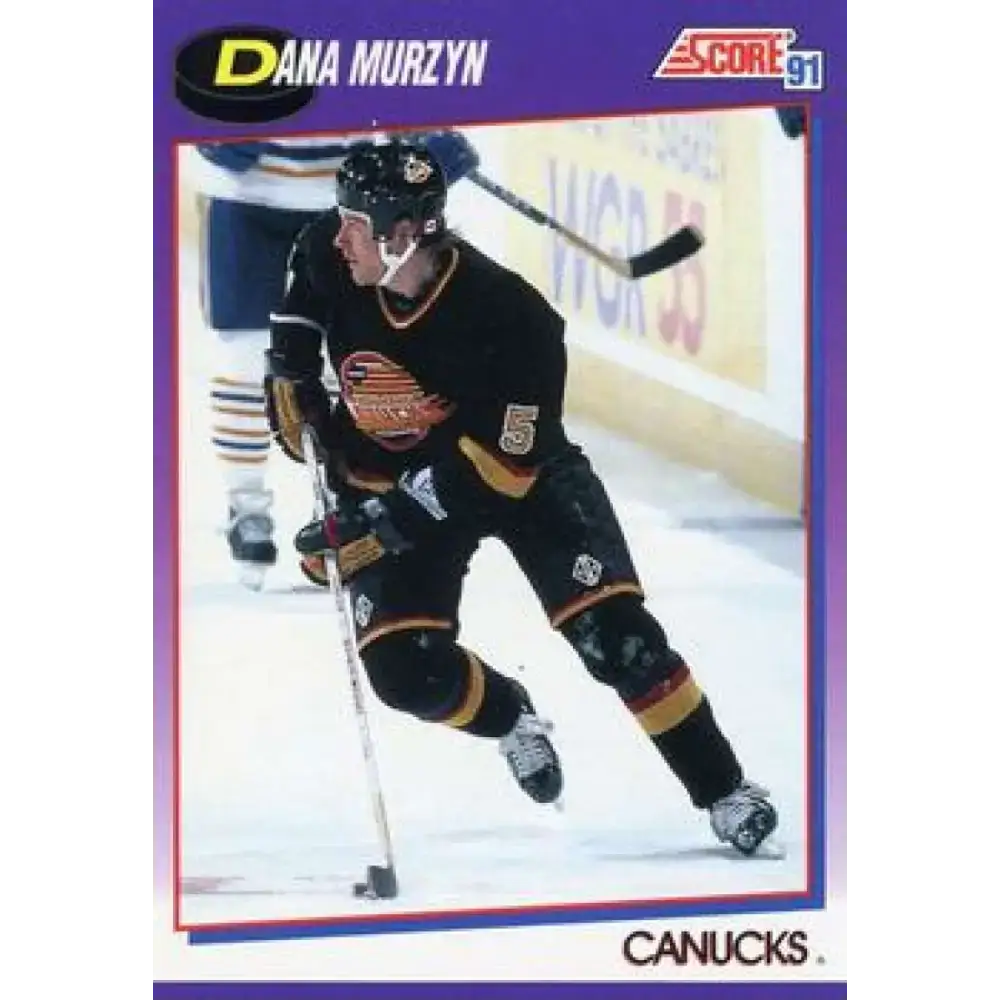 1991-92 Score American #357 Dana Murzyn NM-MT Vancouver Canucks Hockey Card - Hockey Card Single