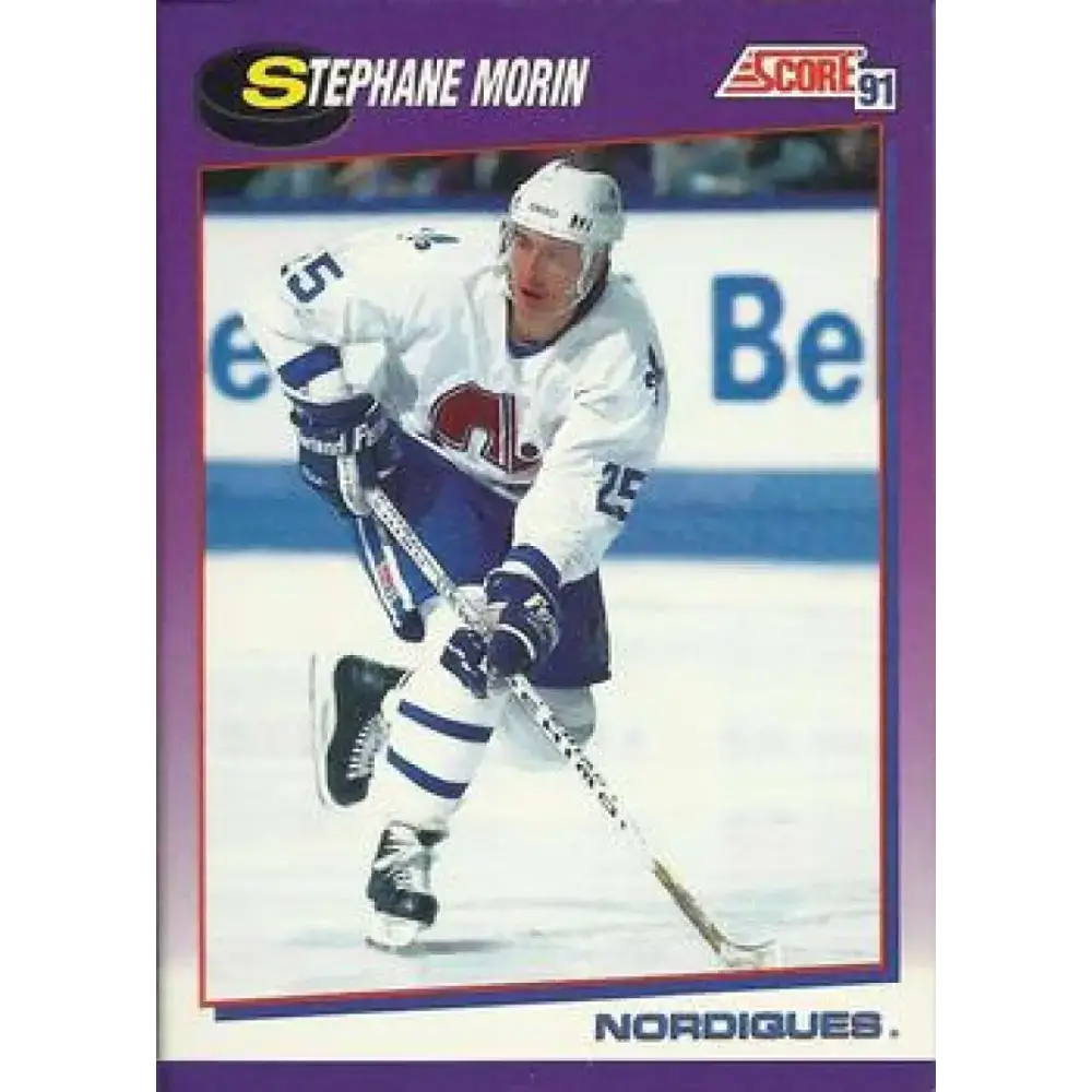 1991-92 Score American #361 Stephane Morin NM-MT Quebec Nordiques Hockey Card - Hockey Card Single