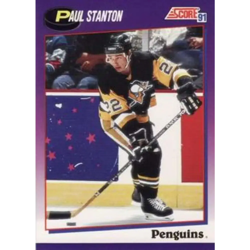 1991-92 Score American #366 Paul Stanton NM-MT Pittsburgh Penguins Hockey Card - Hockey Card Single