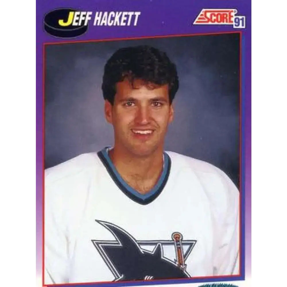 1991-92 Score American #367 Jeff Hackett NM-MT San Jose Sharks Hockey Card - Hockey Card Single