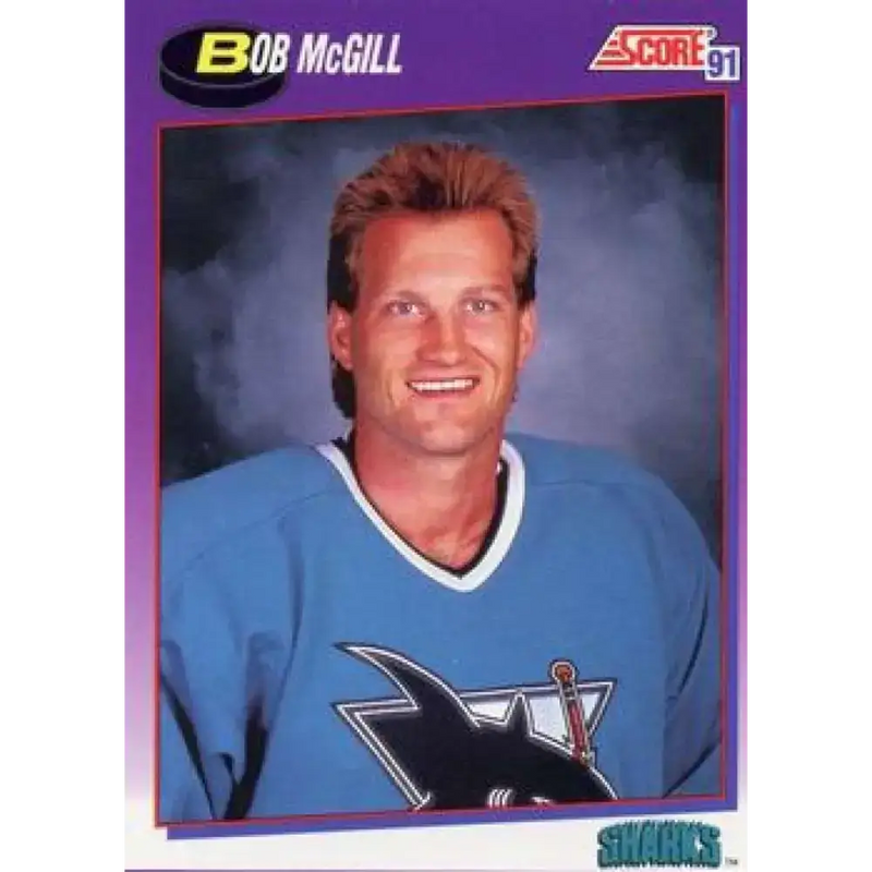 1991-92 Score American #368 Bob McGill NM-MT San Jose Sharks Hockey Card