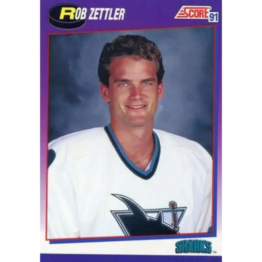 1991-92 Score American #370 Rob Zettler NM-MT San Jose Sharks Hockey Card