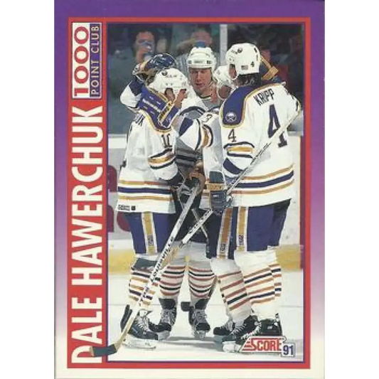 1991-92 Score American #376 Dale Hawerchuk NM-MT Hockey Card - Hockey Card Single