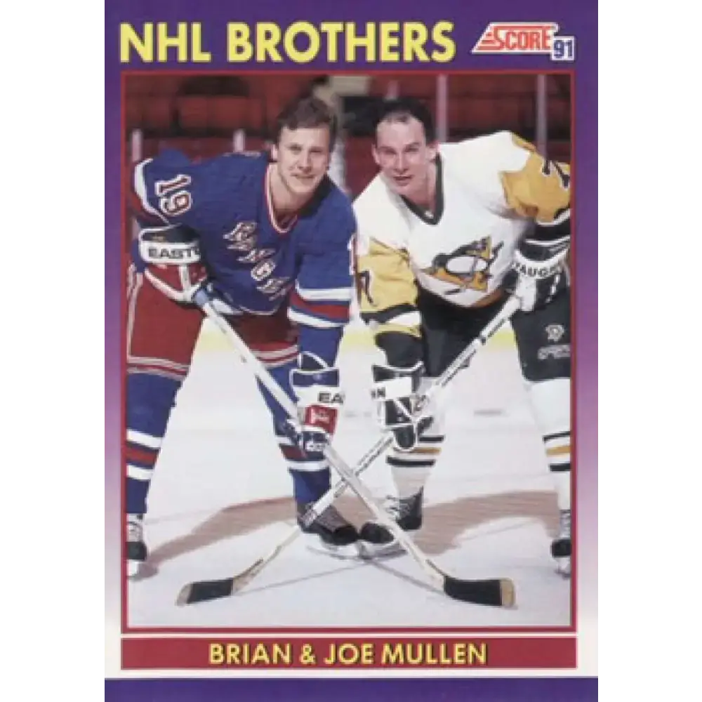 1991-92 Score American #379 Brian Mullen/Joe Mullen NM-MT Hockey Card - Hockey Card Single