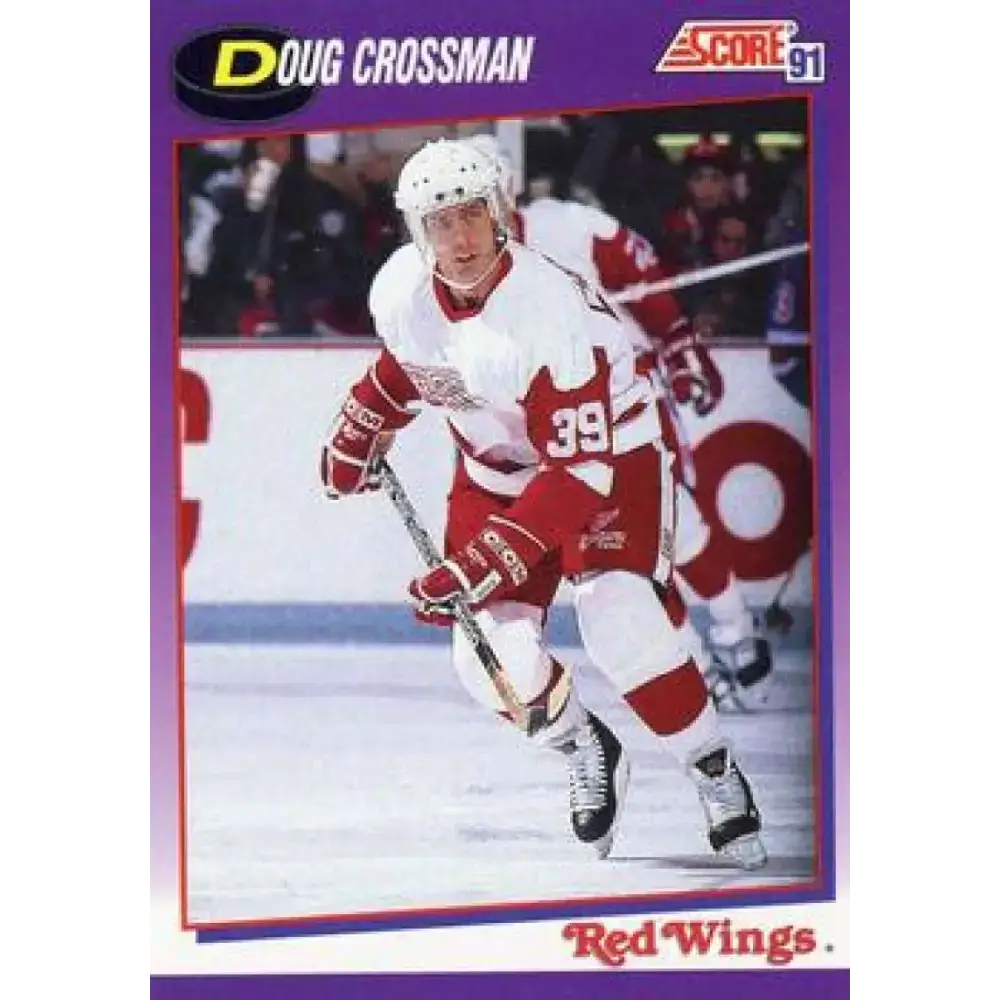 1991-92 Score American #38 Doug Crossman NM-MT Detroit Red Wings Hockey Card