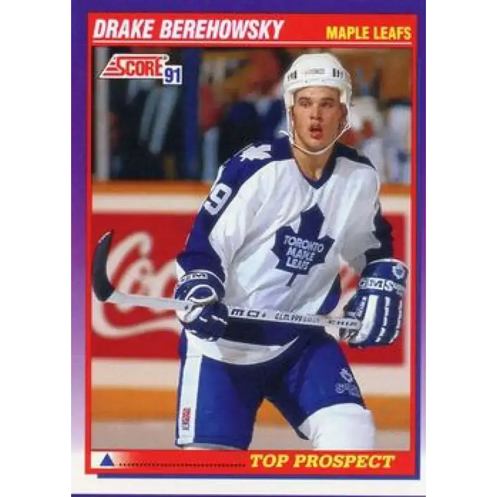 1991-92 Score American #385 Drake Berehowsky NM-MT Toronto Maple Leafs Hockey Card - Hockey Card Single