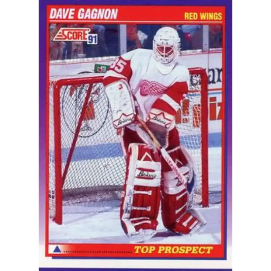 1991-92 Score American #387 Dave Gagnon NM-MT Detroit Red Wings Hockey Card