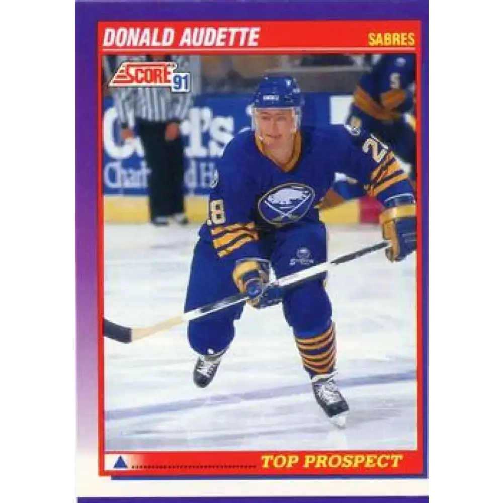 1991-92 Score American #389 Donald Audette NM-MT Buffalo Sabres Hockey Card - Hockey Card Single