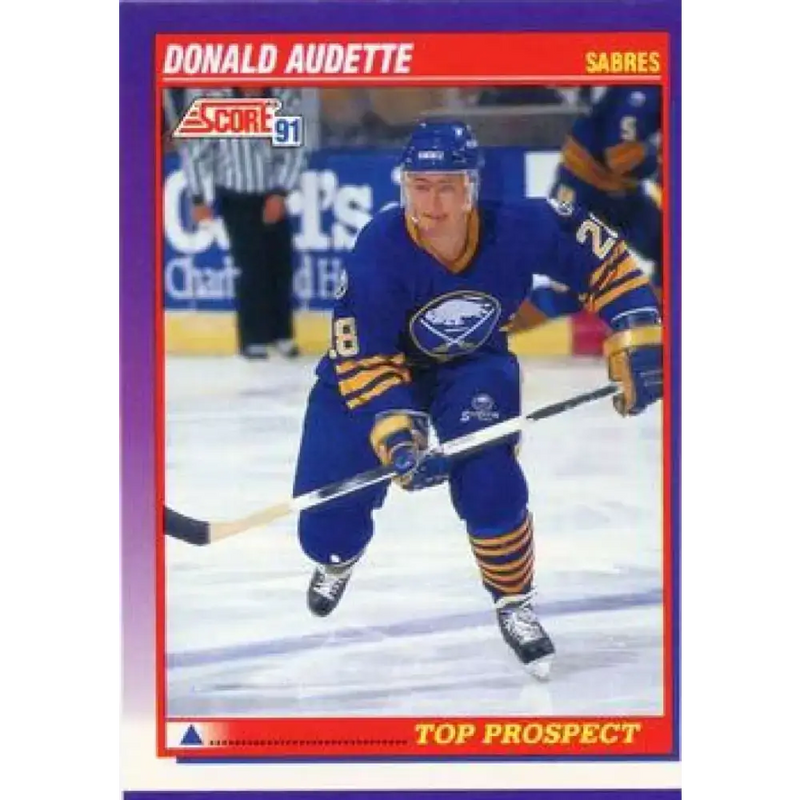 1991-92 Score American #389 Donald Audette NM-MT Buffalo Sabres Hockey Card - Hockey Card Single