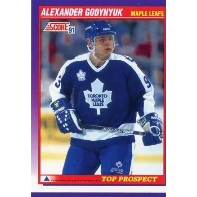 1991-92 Score American #391 Alexander Godynyuk NM-MT Toronto Maple Leafs Hockey Card - Hockey Card Single