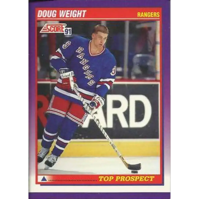 1991-92 Score American #396 Doug Weight NM-MT RC Rookie New York Rangers Hockey Card - Hockey Card Single
