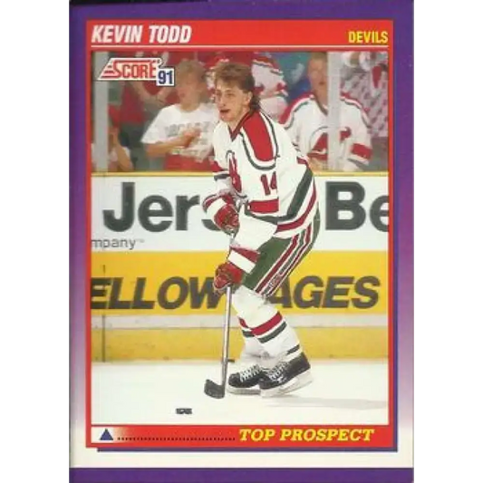 1991-92 Score American #397 Kevin Todd NM-MT RC Rookie New Jersey Devils Hockey Card