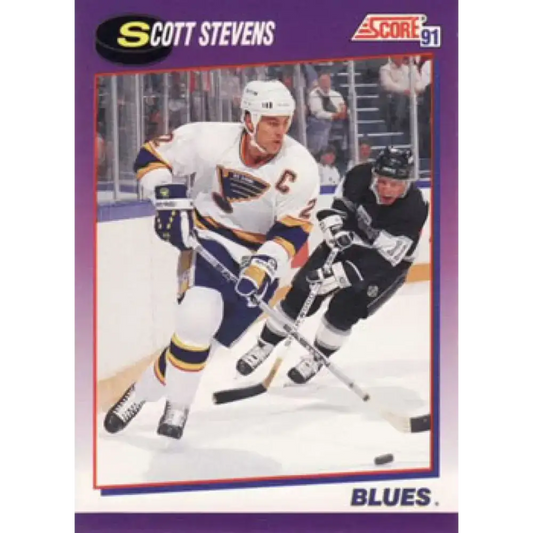 1991-92 Score American #40 Scott Stevens NM-MT St. Louis Blues Hockey Card