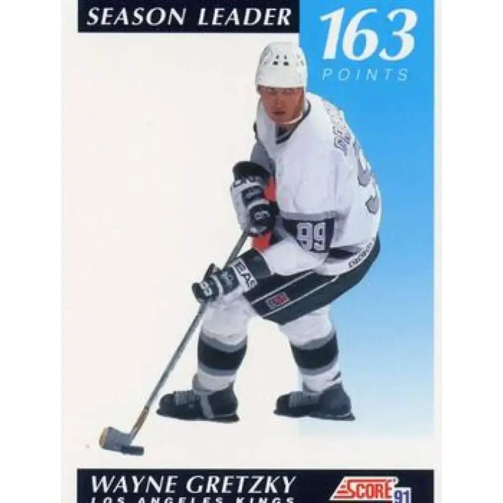 1991-92 Score American #406 Wayne Gretzky NM-MT Los Angeles Kings Hockey Card - Hockey Card Single