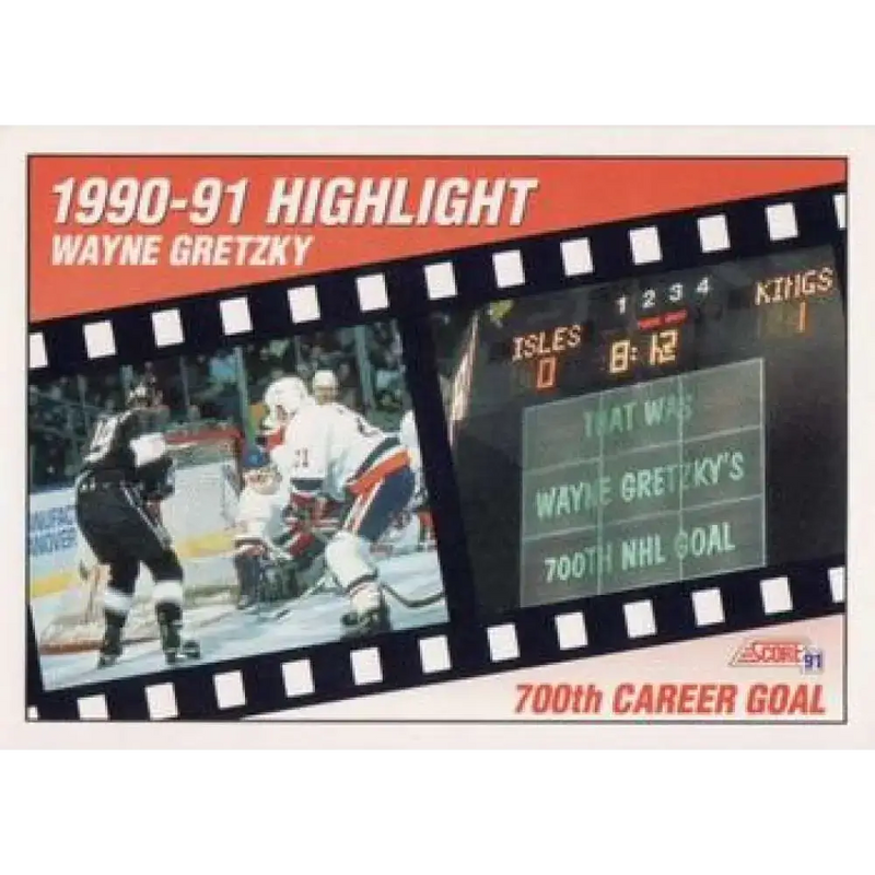 1991-92 Score American #413 Wayne Gretzky NM-MT Los Angeles Kings Hockey Card - Hockey Card Single