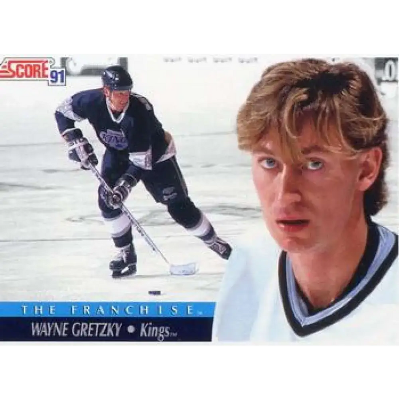 1991-92 Score American #422 Wayne Gretzky NM-MT Los Angeles Kings Hockey Card - Hockey Card Single