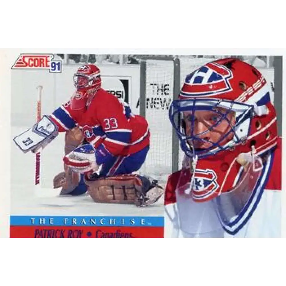 1991-92 Score American #424 Patrick Roy NM-MT Montreal Canadiens Hockey Card - Hockey Card Single
