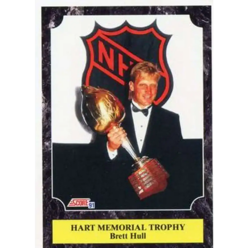1991-92 Score American #428 Brett Hull NM-MT St. Louis Blues Hockey Card