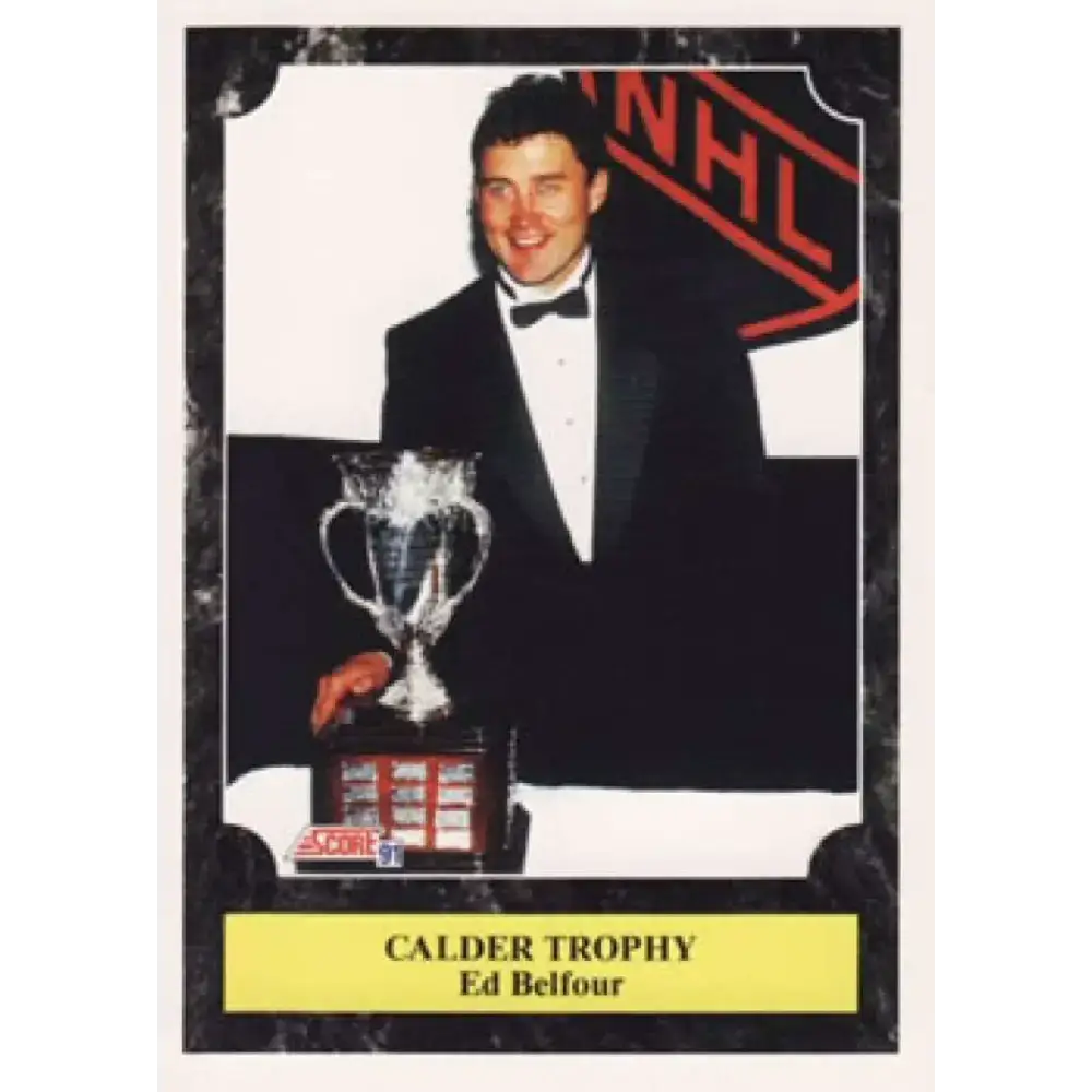 1991-92 Score American #430 Ed Belfour NM-MT Chicago Blackhawks Hockey Card - Hockey Card Single