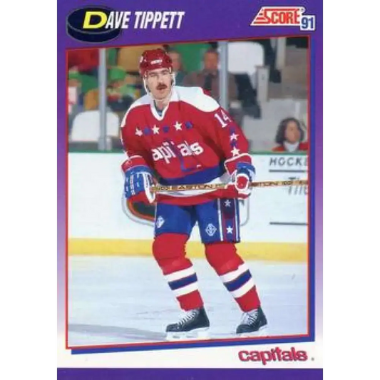 1991-92 Score American #437 Dave Tippett NM-MT Washington Capitals Hockey Card