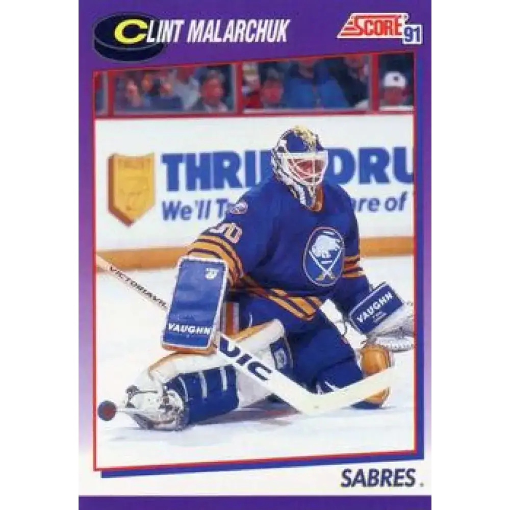 1991-92 Score American #438 Clint Malarchuk NM-MT Buffalo Sabres Hockey Card
