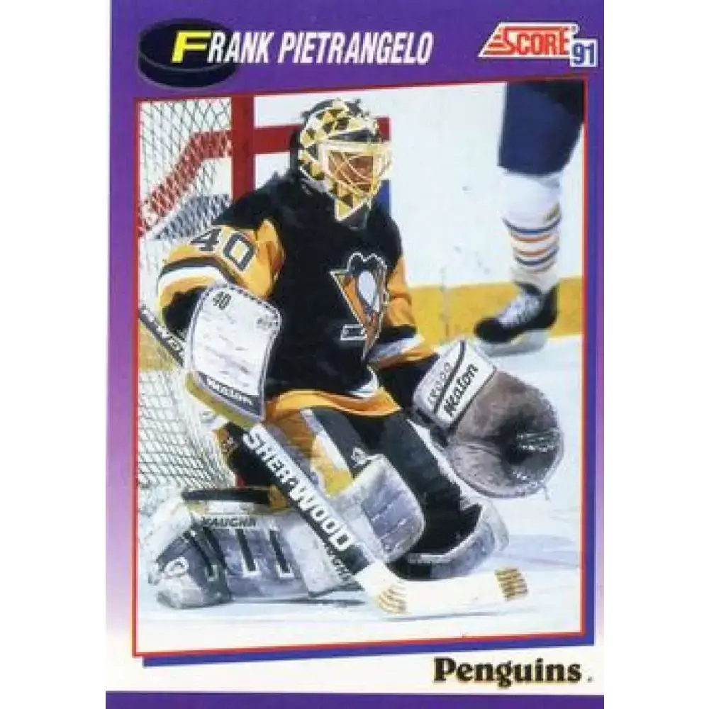 1991-92 Score American #440 Frank Pietrangelo NM-MT Pittsburgh Penguins Hockey Card - Hockey Card Single