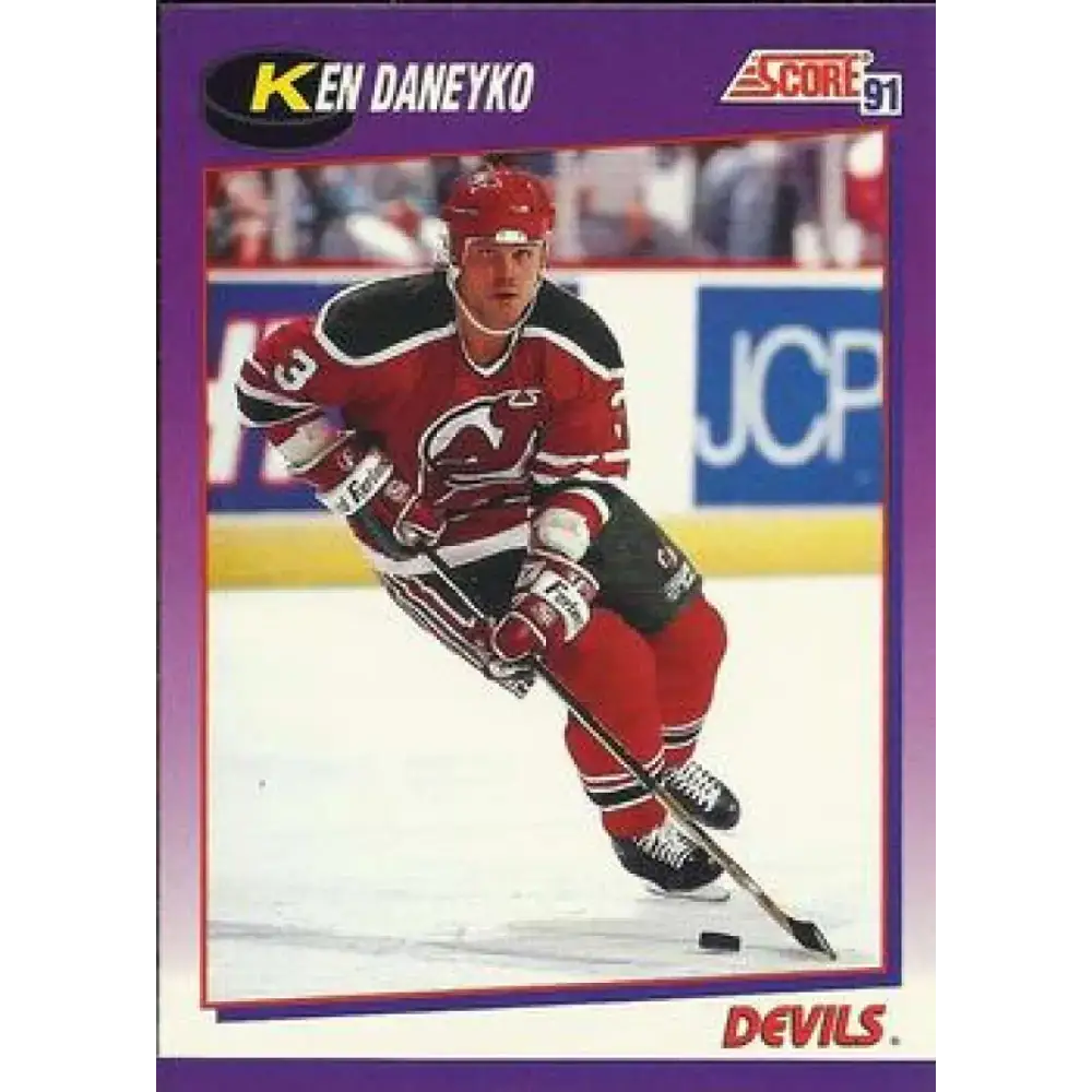 1991-92 Score American #46 Ken Daneyko NM-MT New Jersey Devils Hockey Card - Hockey Card Single