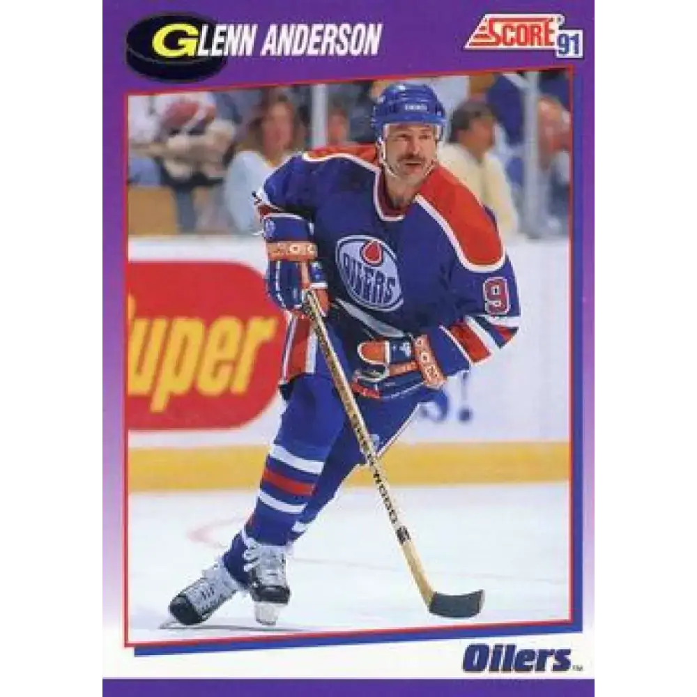 1991-92 Score American #47 Glenn Anderson NM-MT Edmonton Oilers Hockey Card - Hockey Card Single