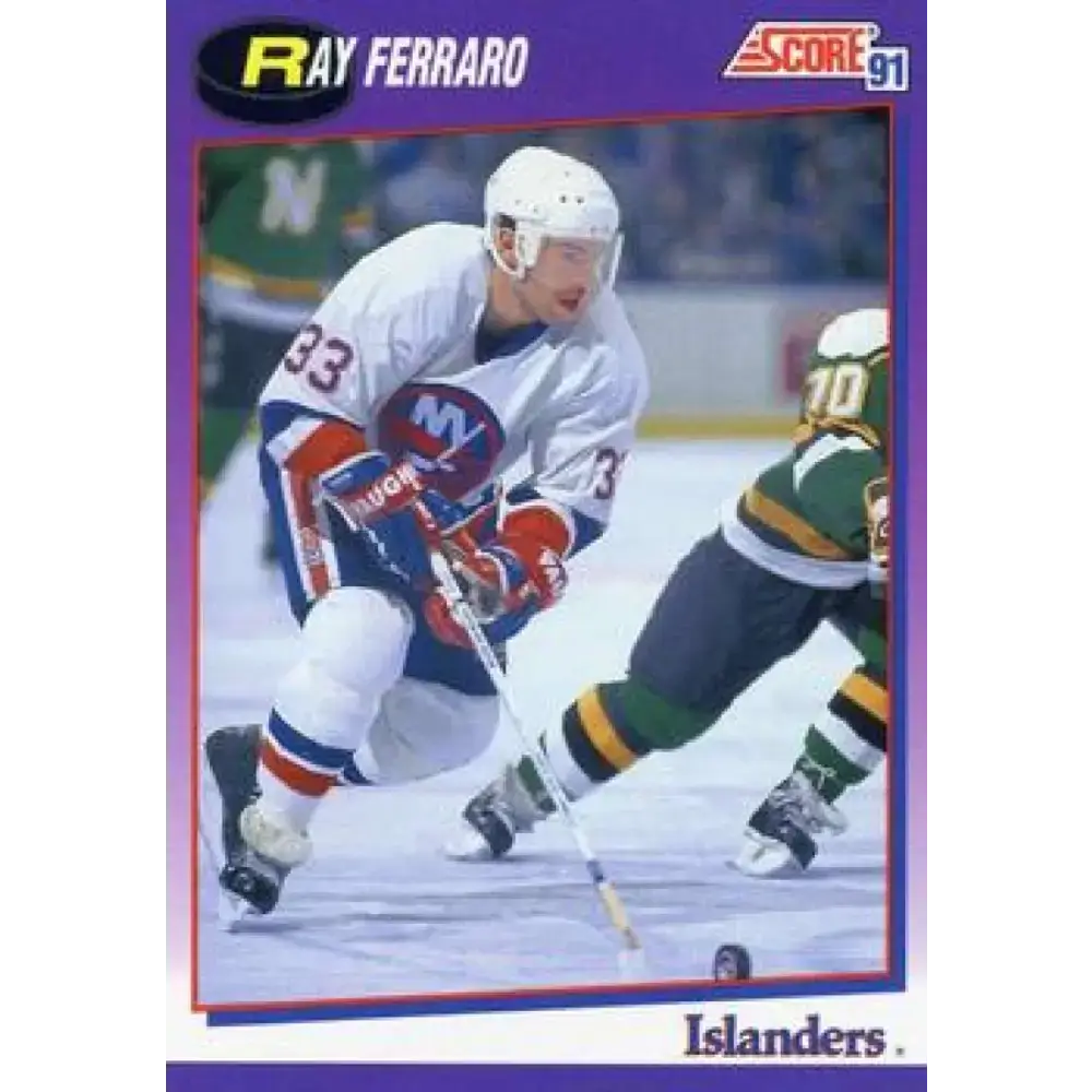 1991-92 Score American #48 Ray Ferraro NM-MT New York Islanders Hockey Card - Hockey Card Single