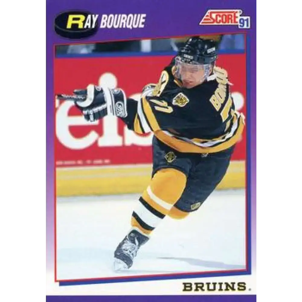 1991-92 Score American #50 Ray Bourque NM-MT Boston Bruins Hockey Card - Hockey Card Single