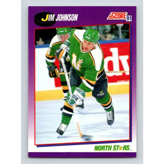 1991-92 Score American #52 Jim Johnson NM-MT Minnesota North Stars Hockey Card - Hockey Card Single
