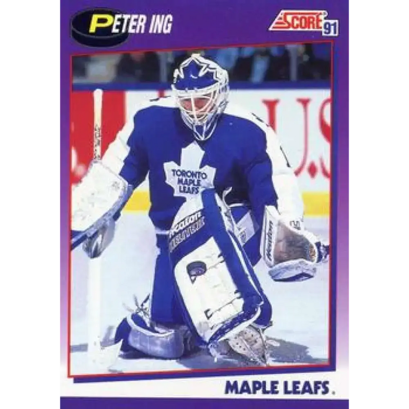 1991-92 Score American #55 Peter Ing NM-MT Toronto Maple Leafs Hockey Card - Hockey Card Single