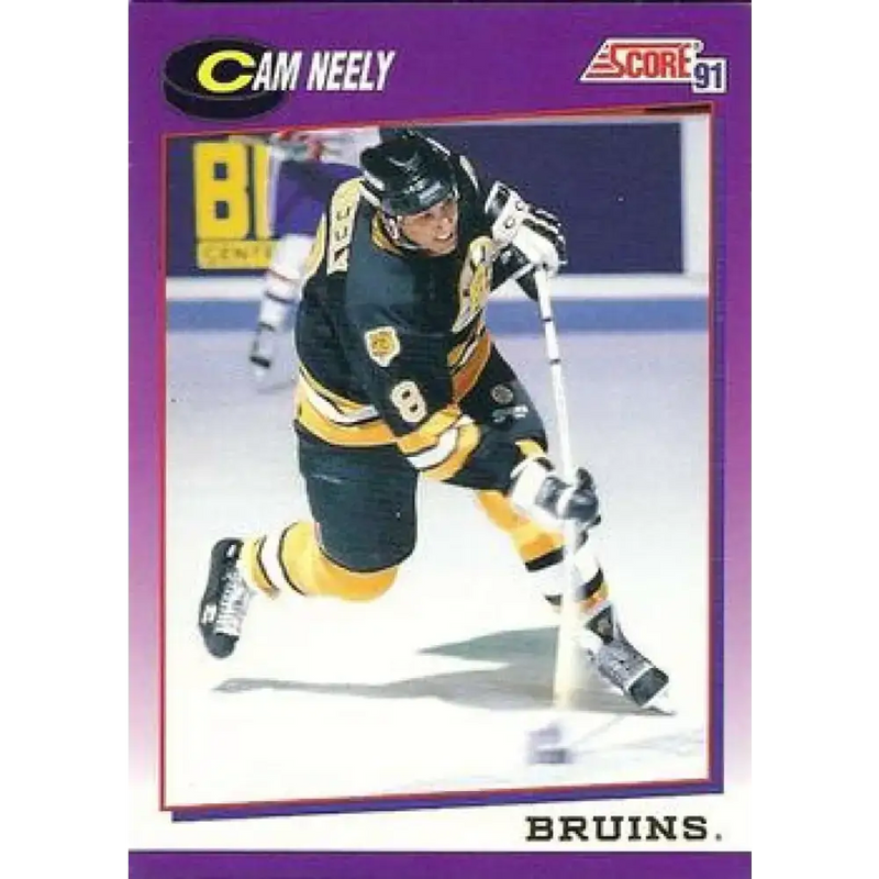 1991-92 Score American #6 Cam Neely NM-MT Boston Bruins Hockey Card - Hockey Card Single