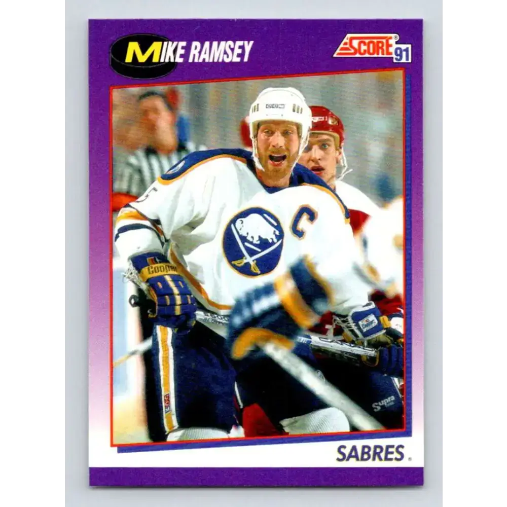 1991-92 Score American #61 Mike Ramsey NM-MT Buffalo Sabres Hockey Card - Hockey Card Single