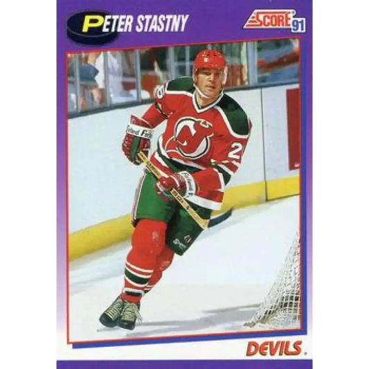 1991-92 Score American #66 Peter Stastny NM-MT New Jersey Devils Hockey Card
