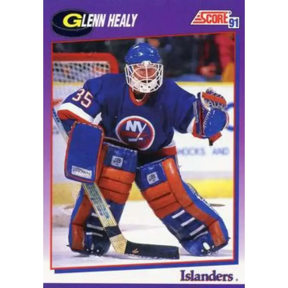 1991-92 Score American #68 Glenn Healy NM-MT New York Islanders Hockey Card - Hockey Card Single