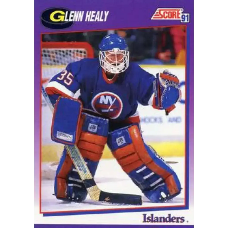 1991-92 Score American #68 Glenn Healy NM-MT New York Islanders Hockey Card - Hockey Card Single