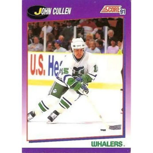 1991-92 Score American #7 John Cullen NM-MT Hartford Whalers Hockey Card - Hockey Card Single