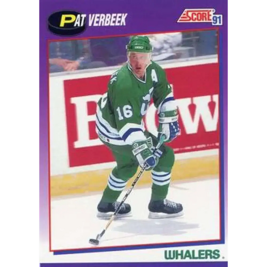 1991-92 Score American #70 Pat Verbeek NM-MT Hartford Whalers Hockey Card - Hockey Card Single