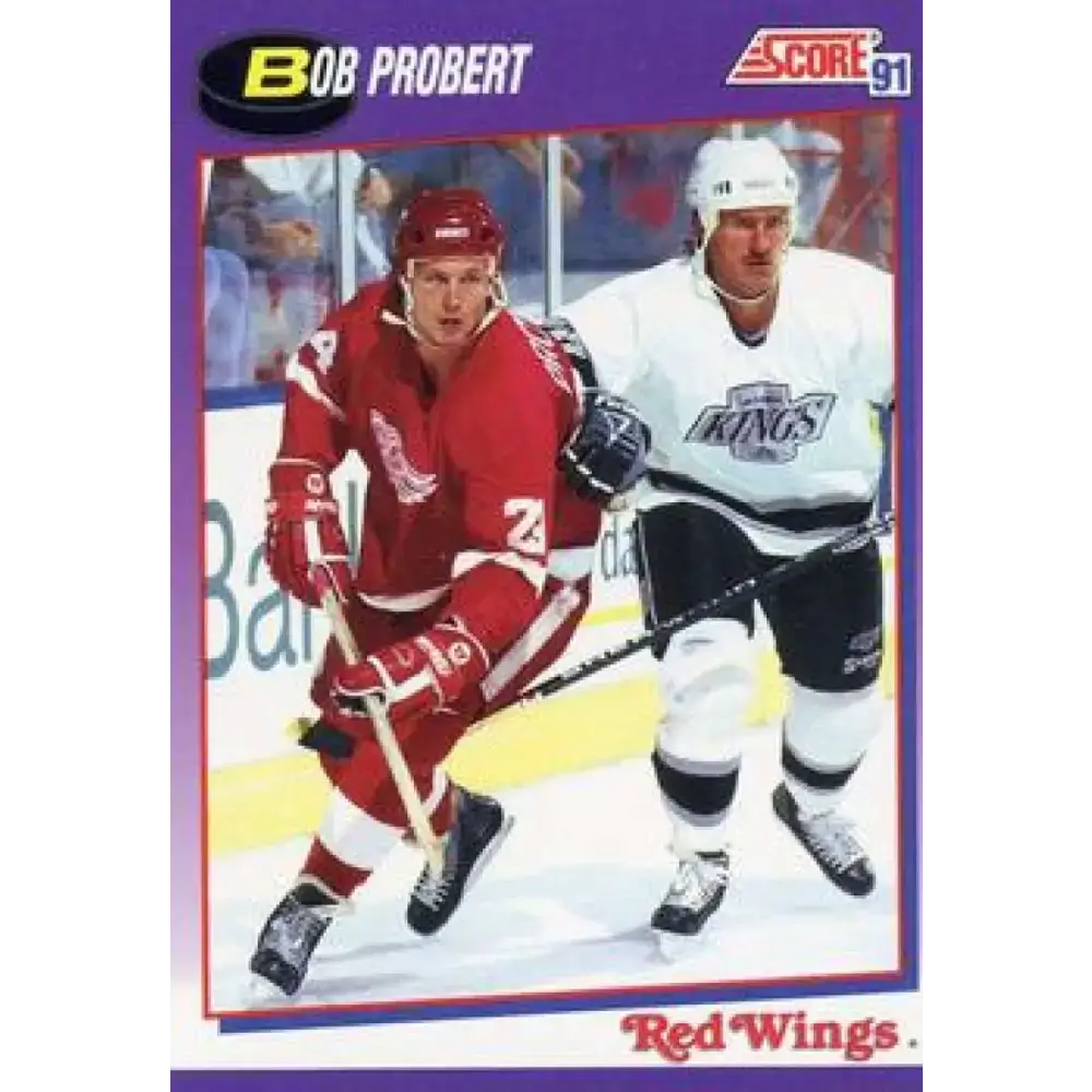1991-92 Score American #73 Bob Probert NM-MT Detroit Red Wings Hockey Card - Hockey Card Single