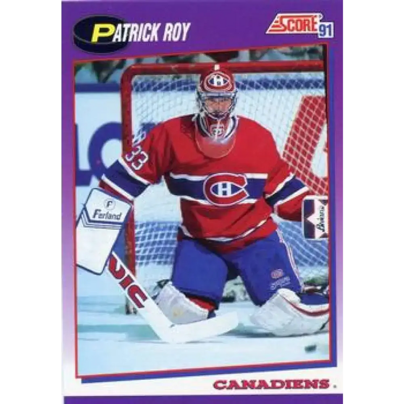 1991-92 Score American #75 Patrick Roy NM-MT Montreal Canadiens Hockey Card - Hockey Card Single