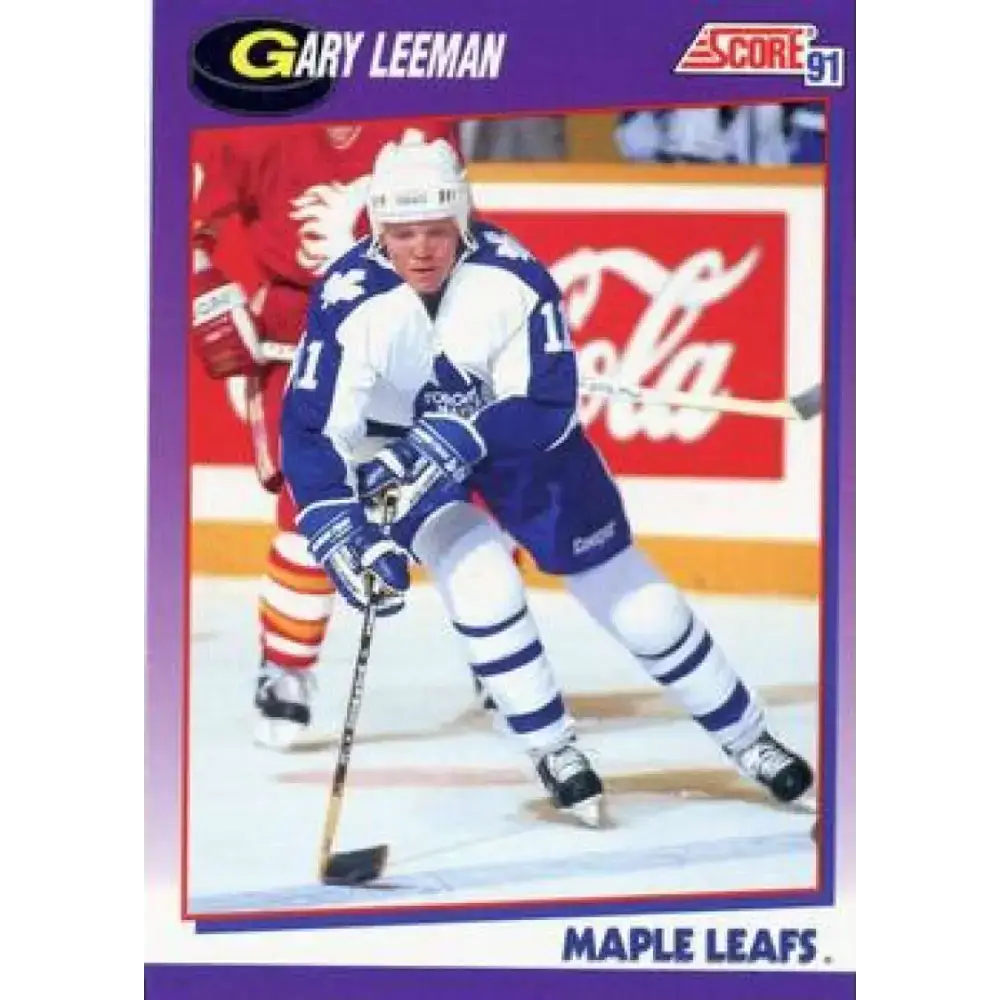 1991-92 Score American #77 Gary Leeman NM-MT Toronto Maple Leafs Hockey Card - Hockey Card Single