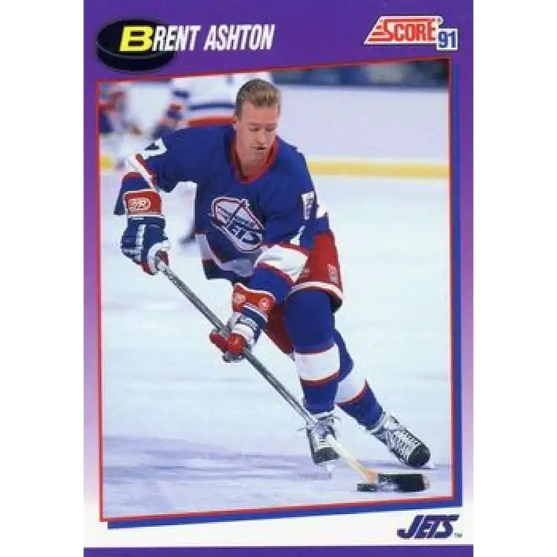 1991-92 Score American #78 Brent Ashton NM-MT Winnipeg Jets Hockey Card - Hockey Card Single